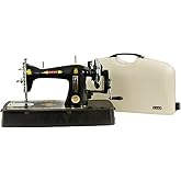 USHA Bandhan Composite Manual Sewing Machine With Cover, Black