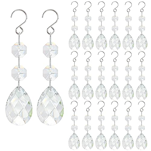 Clear Teardrop,20pcs