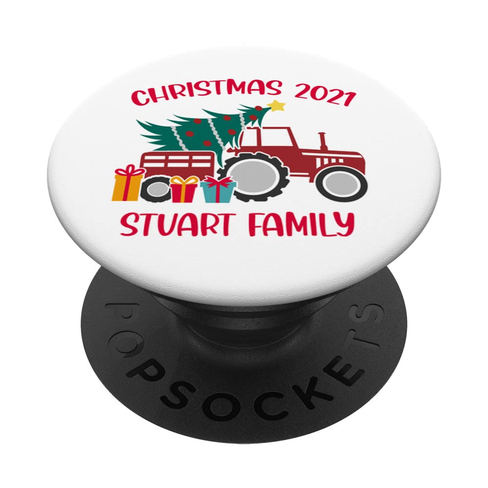 Christmas 2021 Stuart Family Matching name Tractor Farm PopSockets Swappable PopGrip