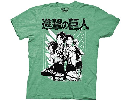 Ripple Junction Attack On Titan Scout Adult T-Shirt 2XL Green