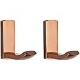 Aothpher 2 Pack Wall Mounted Copper Towel Robe Hook Bath Kitchen Heavy Duty,Rose Gold Polished