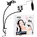 FEEVEN Desktop Mic Stand (Adjustable and Flexible Arm) with Cell Phone Desk Holder and Microphone Pop Filter