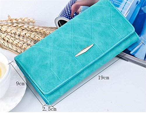 CANDDTION Wallet Women Purse Leather Holder Money Bag Fashion Women Handy Clutch Pink - Thumbnail 2