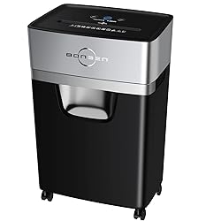 BONSEN 16-Sheet Cross Cut Paper Shredder and 50