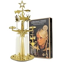 Original Swedish Christmas Chimes, Santa, Carousel and 4 Candles