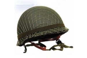 GPP® Perfect WWII US Army M1 Green Helmet Replica with Net/Canvas Chin Strap DIY Painting