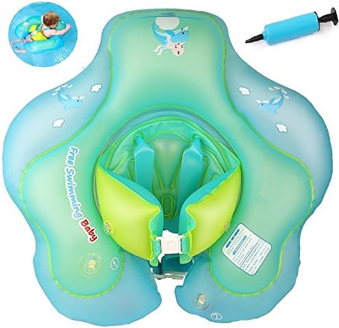 Baby Swimming Float Ring, Baby Swim Float Newborn Swimming Pool Toys, Inflatable Swim Ring Children Seat Boat Float Early Learning Toy for 2 to 6 Years Old (XL)