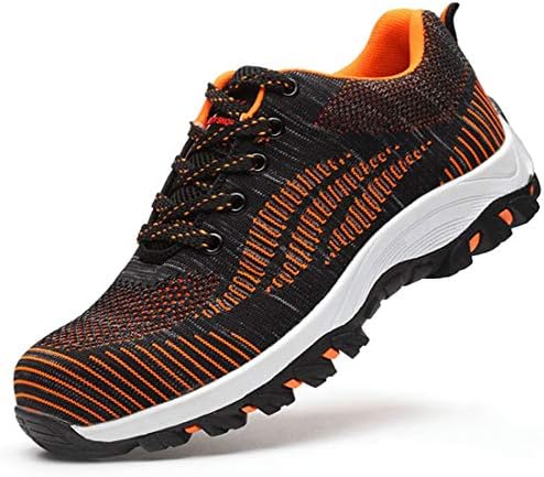 Lightweight Safety Shoes Unisex Steel Toe Cap Breathable Men Women Protective Work Trainer Shoes Hiking Sport Sneakers