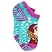 Frozen Anna Elsa Olaf Girls 6 pack Socks (4-6, Olaf Teal No Show)