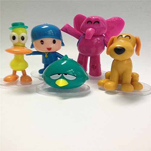 Pocoyo Figures PVC figures Toy Gift-Pocoyo, Pato, Loula,Elly&Sleepy Bird