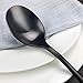 Flatware Black, Aoosy 20-Piece Set Matte Black Pated Stainless Dinnerware sets, Service for 4