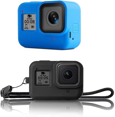 Amazon Lanshun ハンドストラップ用のgopro 8スポーツカメラスポーツアンプアクションビデオカメラアクセサリーと保護シリコンケースフレーム 多用途に便利 Colour Black Color カメラ 双眼鏡用ストラップ ホルダー 通販