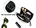Admirable Idea Small Size Makeup Pouch for Womens Travel Cosmetic Bag for Girls Essential Oil Carrying Bag -black