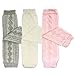 Bowbear 3 Pair Little Girls Cable Knit Argyle Leg Warmers