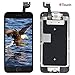 for iPhone 6S Screen Replacement Black LCD Display Compatible,Full Assembly Touch Digitizer with Front Camera,Home Button,Sensor,Earpiece,Speaker, Full Repair Tools Kit+Screen Protector.