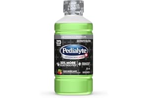 Pedialyte AdvancedCare Plus Electrolyte Solution, Kiwi Berry Mist, Hydration Drink Has PreActiv Prebiotics, 1 Liter