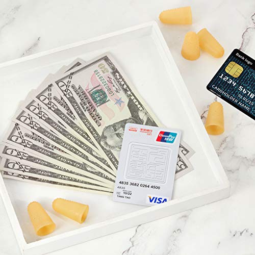 24 Pieces Rubber Fingers Tip Fingers Covers Rubber Finger Pads Grips Thick Reusable Finger