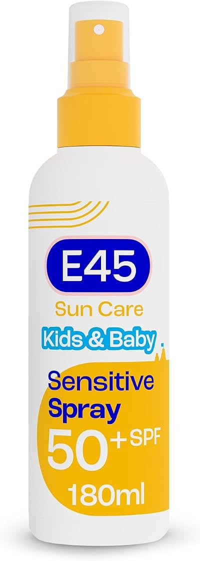 E45 Kids & Baby Sunscreen SPF50+ Spray Avocado Oil 180ml Fragrance-Free