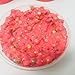Handmade Slime crunchy chunky Styrofoam embeds Fruit loops scented Red 8 oz container