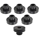 Hipa 6-PCS Fuel Tank Grommet Bushing 46-6560 735-0149 for Toro Lawn Mower | Rubber, 13mm hole, 3/8in ID, 1-1/16in OD, fits generators, pressure washers, tractors, zero turn, easy install, leak-proof