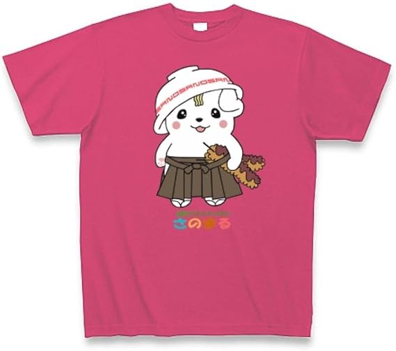 Amazon クラブティー Clubt 栃木県佐野市ブランドキャラクター さのまる Tシャツ Pure Color Print ホットピンク S ホットピンク オリジナルプリント 通販