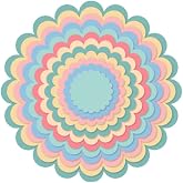 Craftelier - Essential Die Set for Scrapbooking and Crafting Creations | Scalloped Circles Shape - Approximate Diameter Size Between 3,5 cm and 14,5 cm