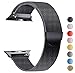 Seoaura Compatible Watch Band 42mm 44mm, Stainless Steel Milanese Loop Replacement Strap with Magnetic Closure Series 4 3 2 1 Sports (Black, 42mm/44mm)