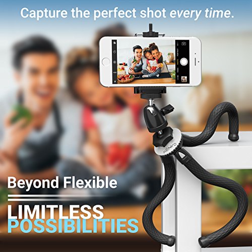 Xenvo SquidGrip iPhone Tripod, GoPro Tripod - Flexible Cell Phone Tripod Stand with Ball-Head 360, Compatible with iPhone, Android, Samsung, Google Smartphones, and ANY Mobile Phone