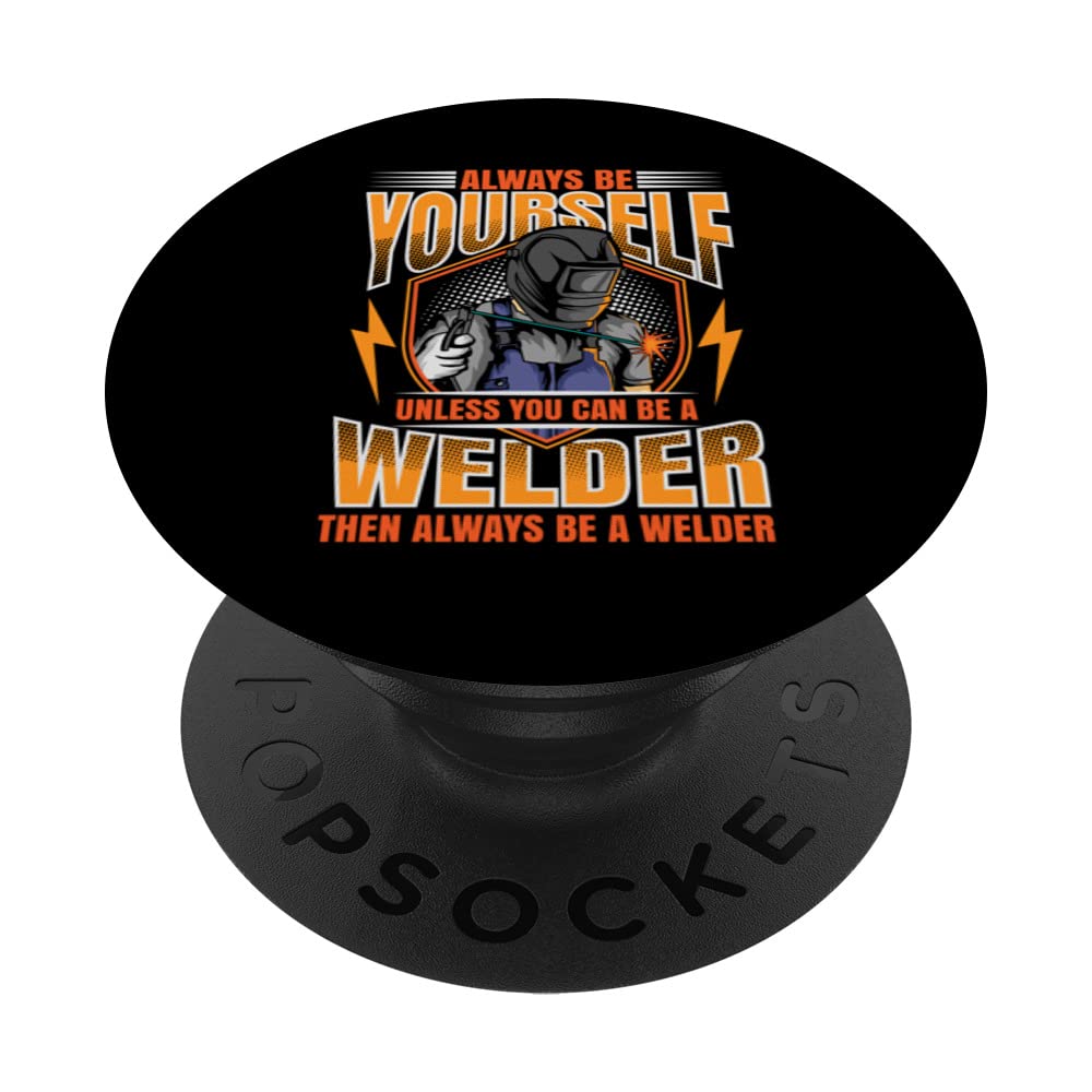 funny saying welding strong welder funny quote PopSockets Swappable PopGrip