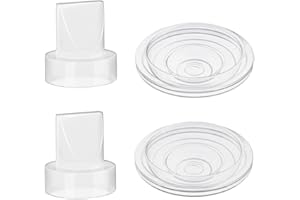 bliblo S9/S12/S9pro/S12pro Duckbill Valve and Silicone Diaphragm, Compatible with NaNaLazy/TSRETE/momcozy, Wearable Breast Pump Replacement Parts Accessories (4 Piece Set)