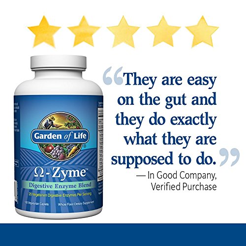 Garden of Life Vegetarian Digestive Supplement Omega Zyme Enzyme