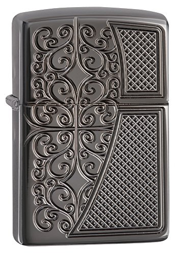 Zippo Old Royal Filigree Armor Black Ice Lighter