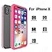 EFFUN iPhone X Waterproof Case, IP68 Certified Waterproof Shockproof Dirtproof Snowproof Case Fully Sealed Underwater Protective Cover with Built-in Screen Protector for iPhone X (5.8 inch) Pink