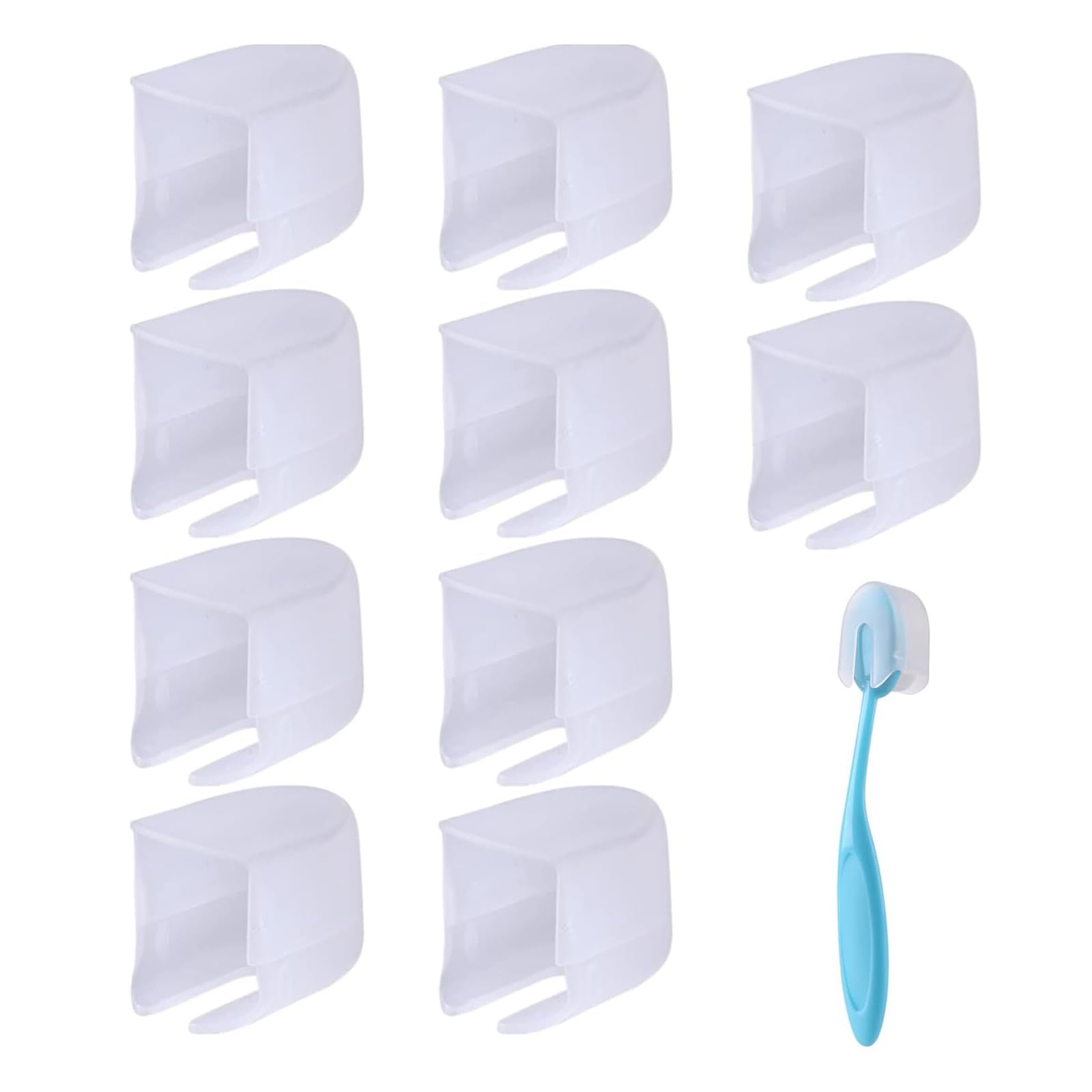 NA 10 Pcs Ink Blending Brush Head Protection Caps, Black, Suitable for Most Brush Heads