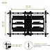 Kanto PDX650G Outdoor Full Motion Articulating TV Wall Mount for 37-inch to 75-inch TVs Up to 125 lb | Galvanized Steel Arms | Integrated Cable Management | Low Profile | 22 in Extension | Black
