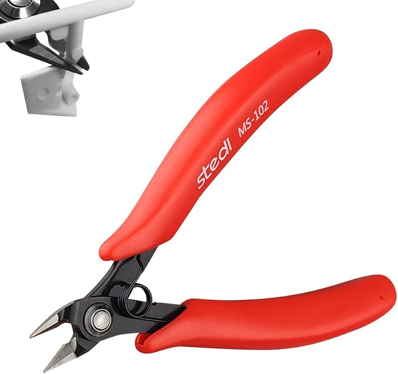 stedi 5.5 inch Model Nipper with Sharp Double-Edged Blades Red