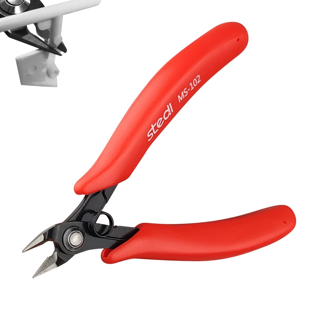 stedi 5.5-inch Model Nipper, with Sharp Double-Edged Blades, Used for Plastic Model Repair, Clean Cutting and Precision Cutting, Red — image 1