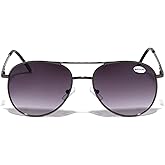 V.W.E. Classic Metal Reading Glasses - Spring Hinge Tear Drop Reader