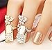 CAETLE Butterfly Rhinestone Nail Ring(Random Color)