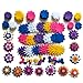 240 Piece - Craft Felt Flowers - Assorted Color Felt Flower Shapes - by Wildflower Toys