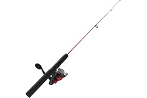 Zebco Dock Demon Spinning Reel or Spincast Reel and Fishing Rod Combo, 30-Inch Durable Fiberglass Rod, QuickSet Anti-Reverse Fishing Reel