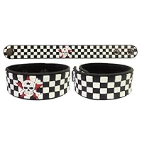 Ibestbuysell Skull Chess rubber bracelet wristband Black and white