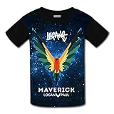 Unisex Kids Logan Paul Parrot Logo YouTube 3D Print T-Shirt Short Sleeves Tee Creative L