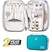VASCO Travel Jewelry Organizer Roll - Portable Travel Jewelry Case - Compact Jewelry Bag - Jewelry Roll for Necklaces, Earrings, Rings and More - Easy to Carry Jewelry Box for Women
