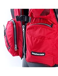 Amairne made   Chaleco salvavidas para navegación, kayak, D13, rojo