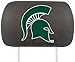 FANMATS 12583 Michigan State Spartans Embroidered Head Rest Cover Set - 2 Pieces