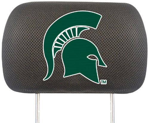 FANMATS NCAA Michigan State University Spartans Polyester Head Rest Cover FANMATS NCAA Michigan State University Spartans Polyester Head Rest Cover