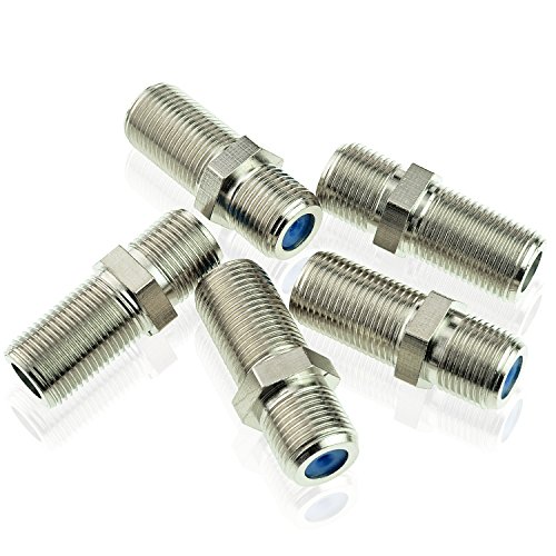 Mediabridge™ F81 Splice Connector 5 Pack 3GHz Female to Female FType Coaxial Cable