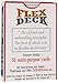 Flex Deck All in One Games Playing Cards White Box, 4 Color Border, Double Nine Dominoes, Letter Games, Unique Card Games for Families, Travelers, Campers, Educators and Others.
