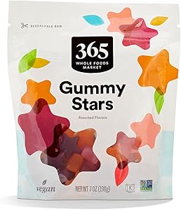 365 by Whole Foods Market, Assorted Flavor Gummy Stars, 7 Ounce
